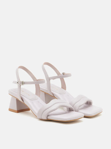 PAZZION, Alaina Pillow Strappy Heels, Purple
